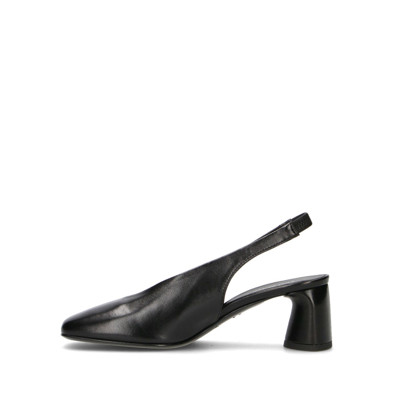 HALMANERA Slingback donna nera in pelle