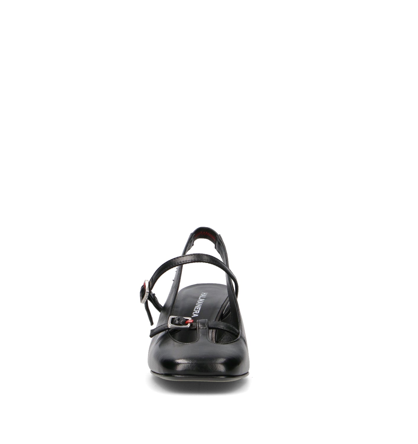 HALMANERA Slingback donna nero in pelle