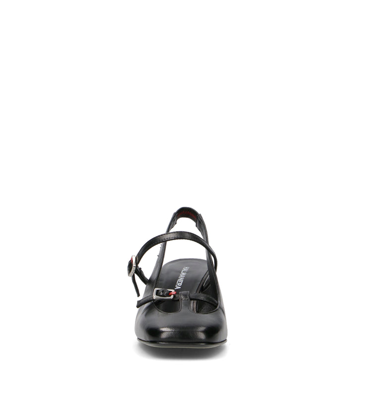 HALMANERA Slingback donna nero in pelle