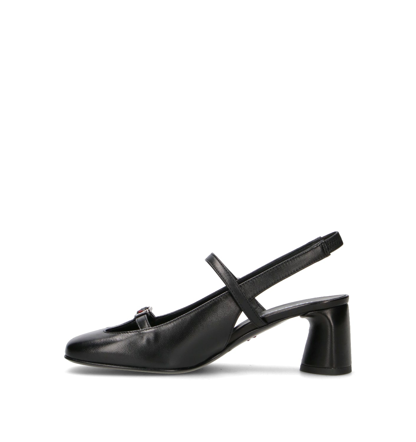 HALMANERA Slingback donna nero in pelle