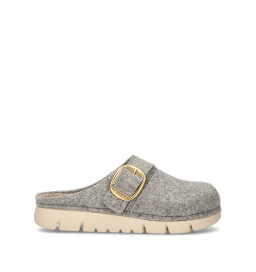 GRUNLAND Pantofola donna grigia