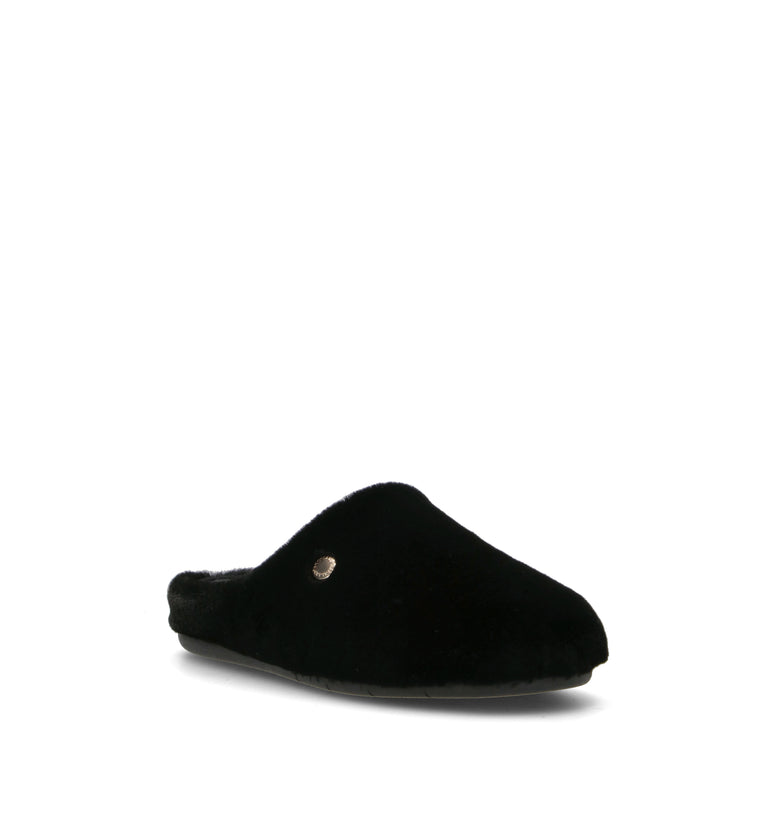 GRUNLAND Pantofola donna nera