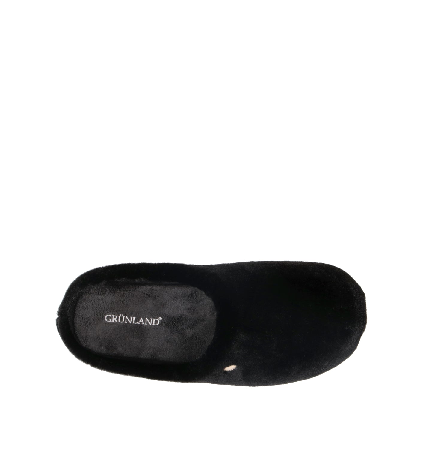 GRUNLAND Pantofola donna nera
