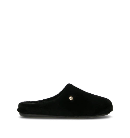 GRUNLAND Pantofola donna nera