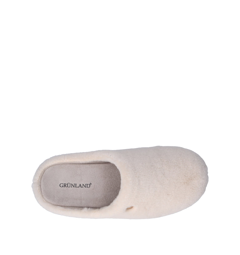 GRUNLAND Pantofola donna panna