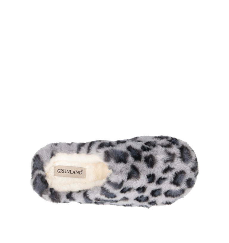 GRUNLAND Pantofola donna grigia