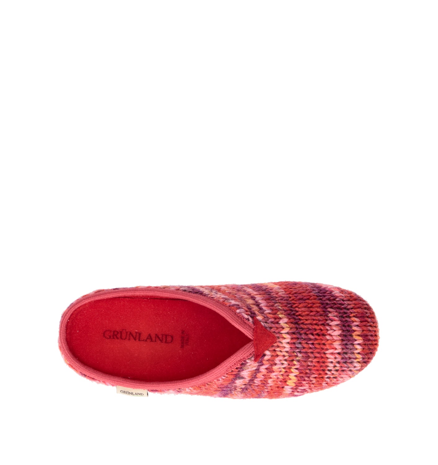 GRUNLAND Pantofola donna rossa
