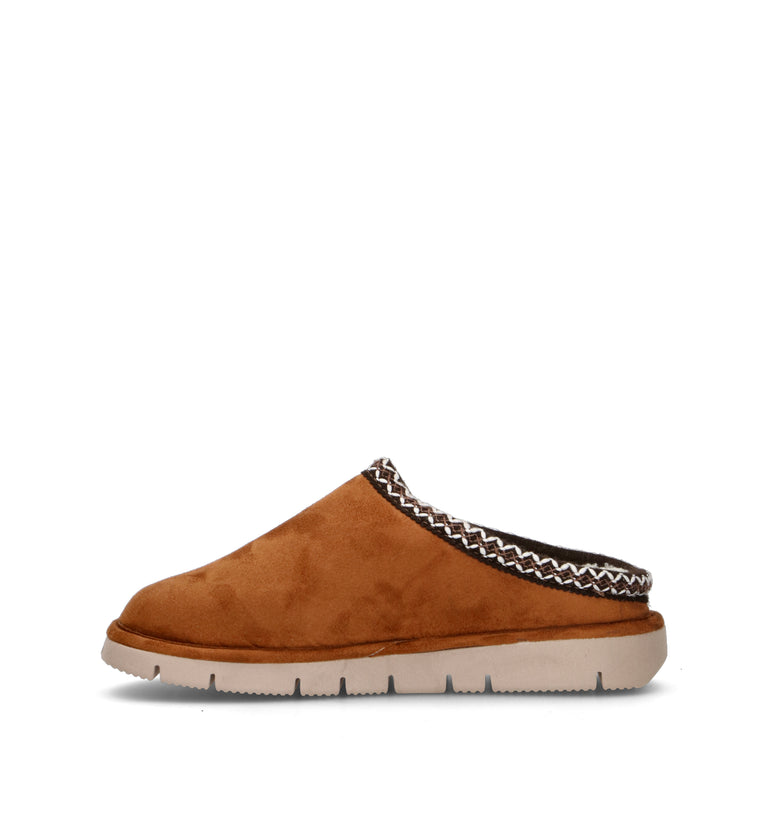 GRUNLAND Pantofola donna cuoio