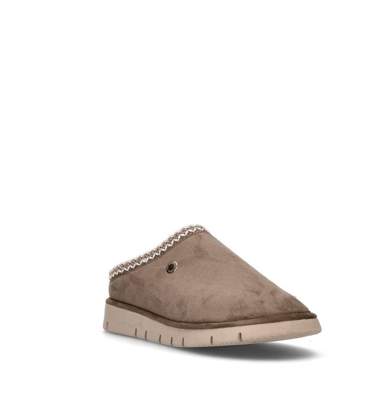 GRUNLAND Pantofola donna taupe