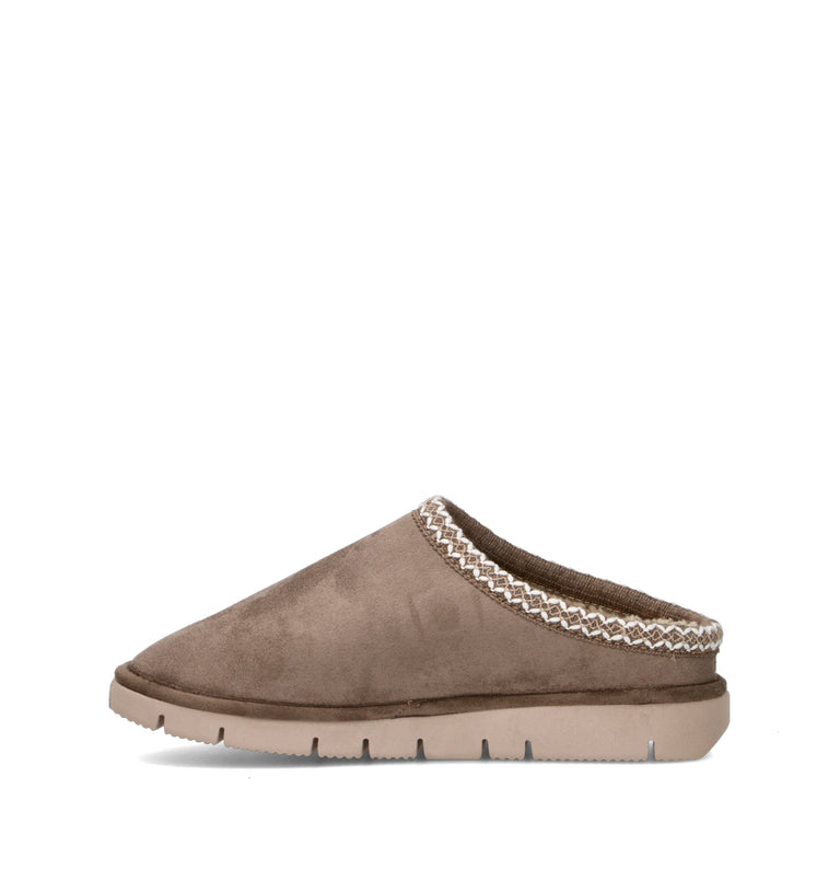 GRUNLAND Pantofola donna taupe