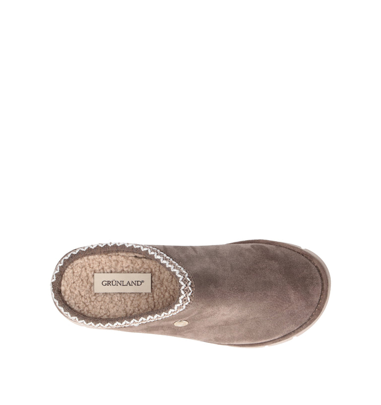 GRUNLAND Pantofola donna taupe