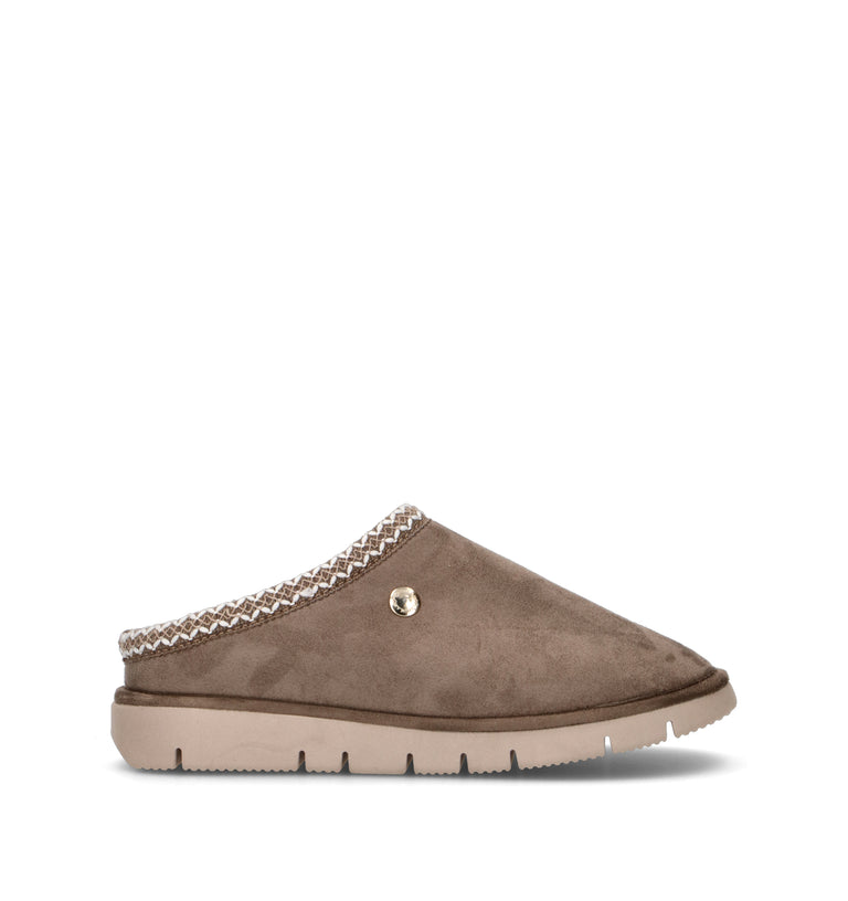 GRUNLAND Pantofola donna taupe