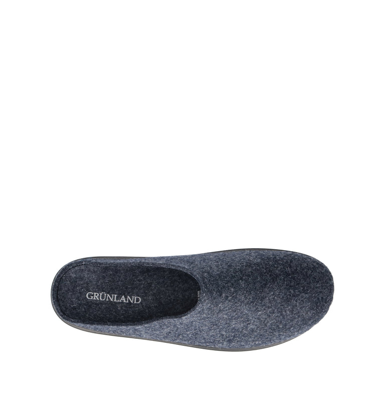 GRUNLAND Pantofola uomo blu
