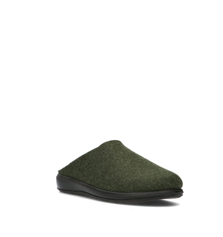 GRUNLAND Pantofola uomo verde