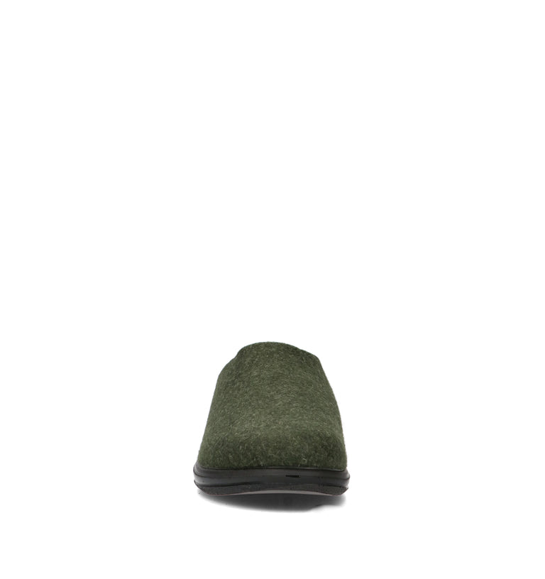 GRUNLAND Pantofola uomo verde