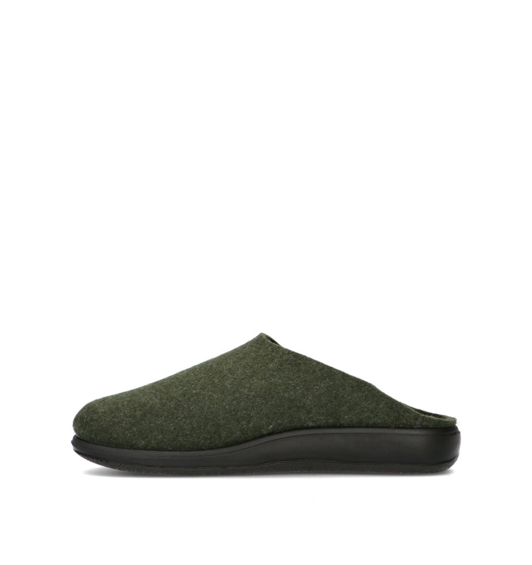 GRUNLAND Pantofola uomo verde