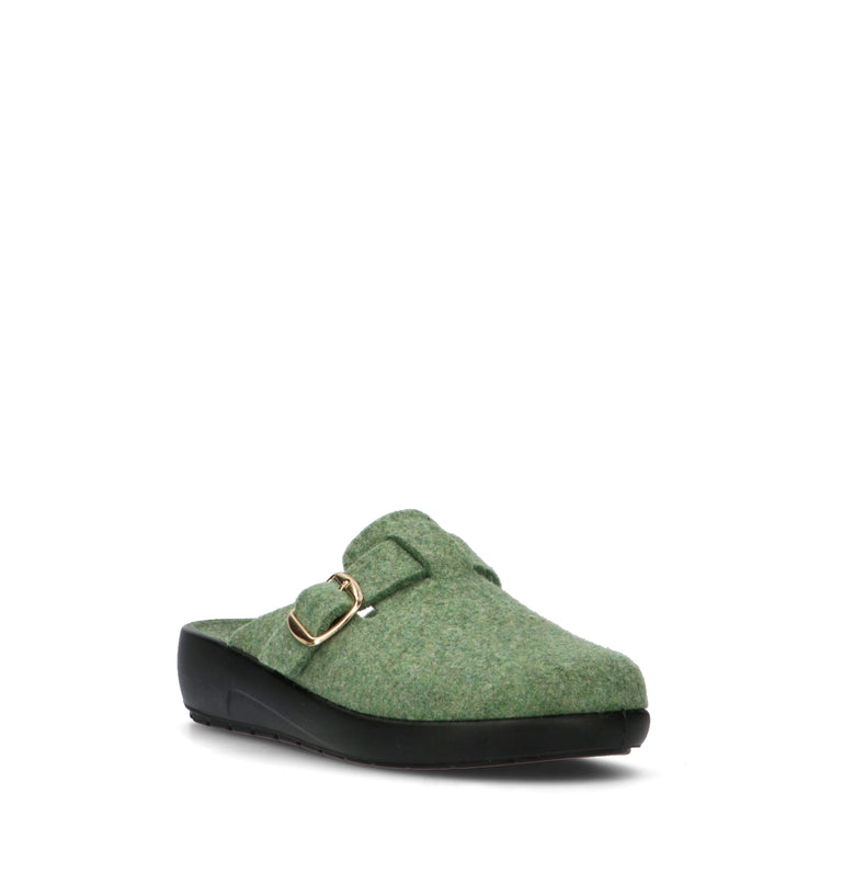 GRUNLAND Pantofola donna verde