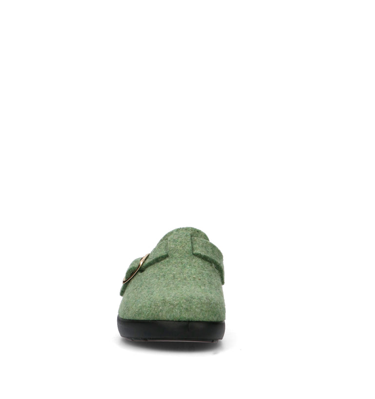 GRUNLAND Pantofola donna verde