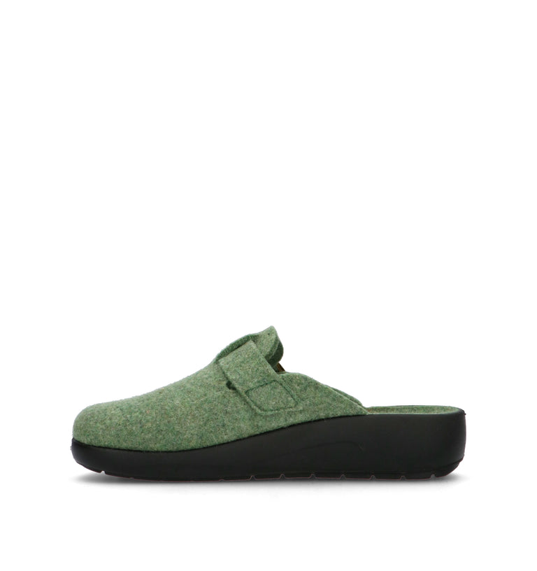 GRUNLAND Pantofola donna verde