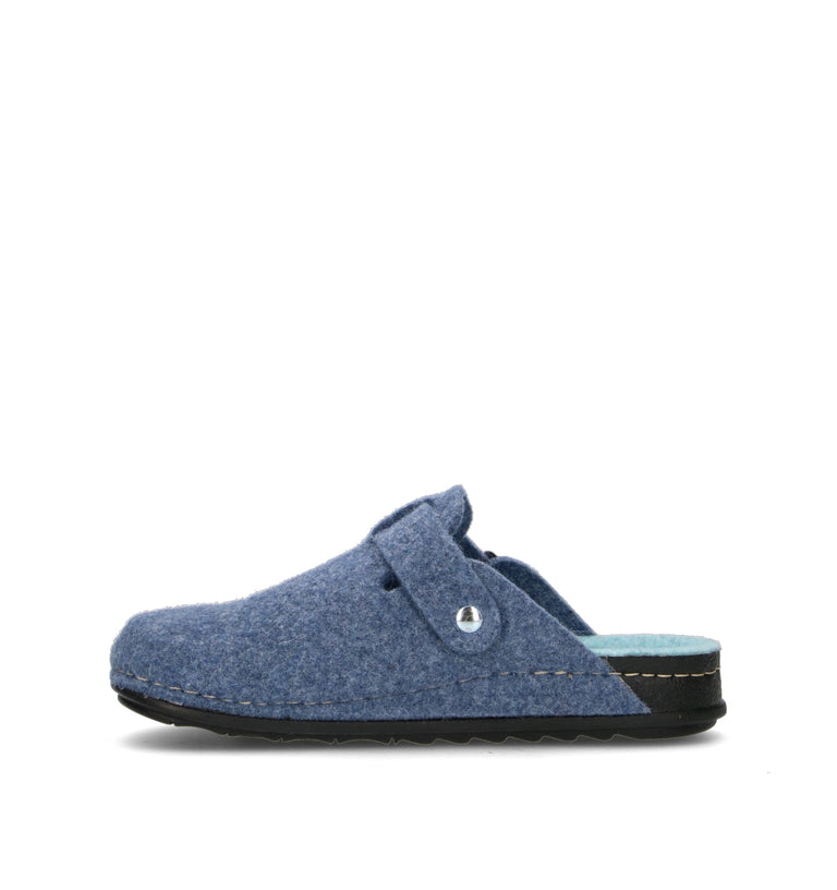 GRUNLAND Pantofola donna blu