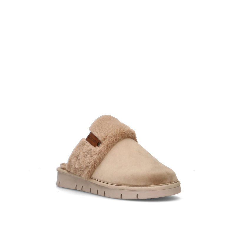 GRUNLAND Pantofola donna beige