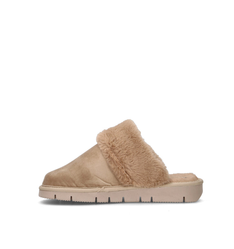 GRUNLAND Pantofola donna beige