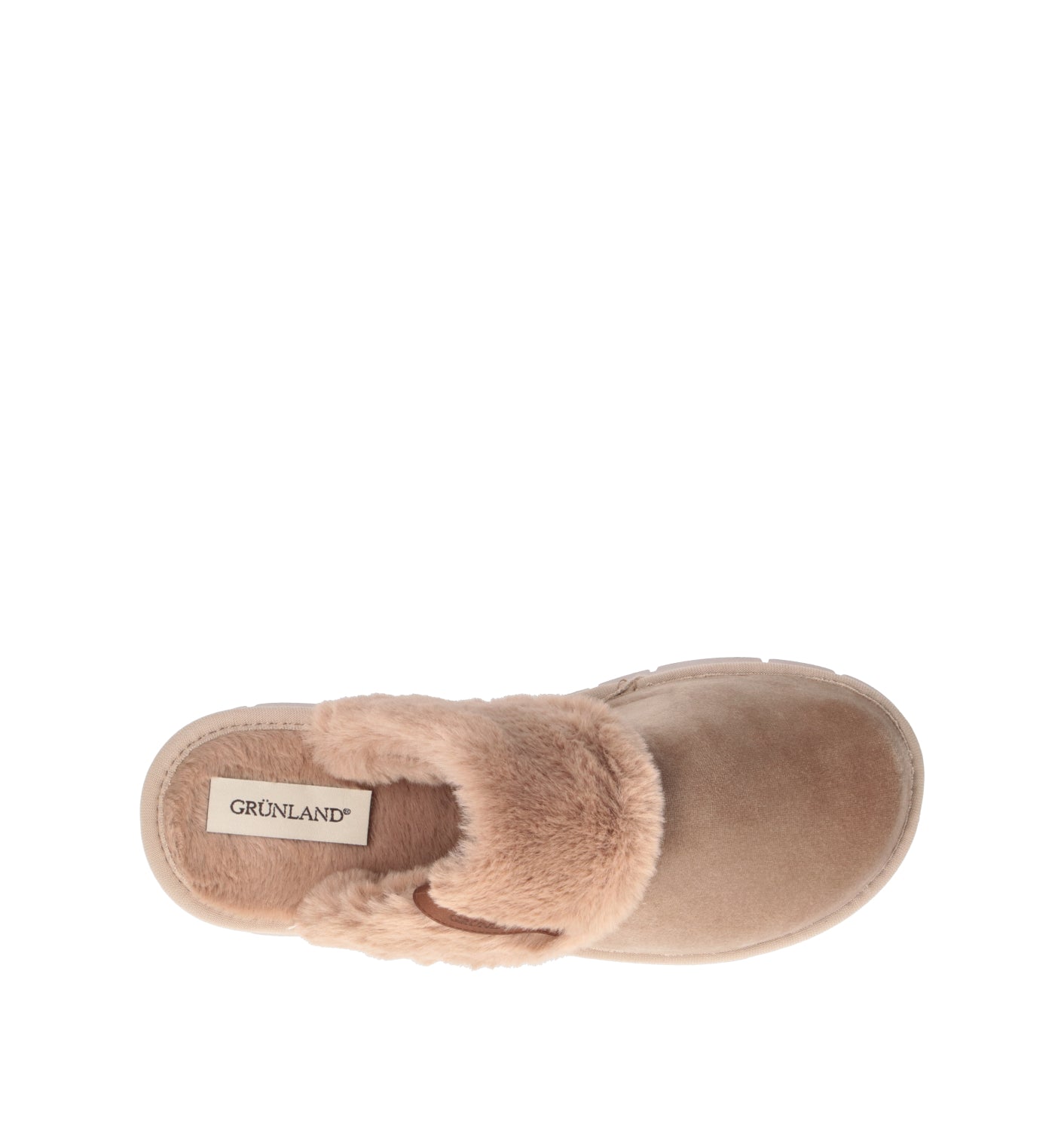 GRUNLAND Pantofola donna beige