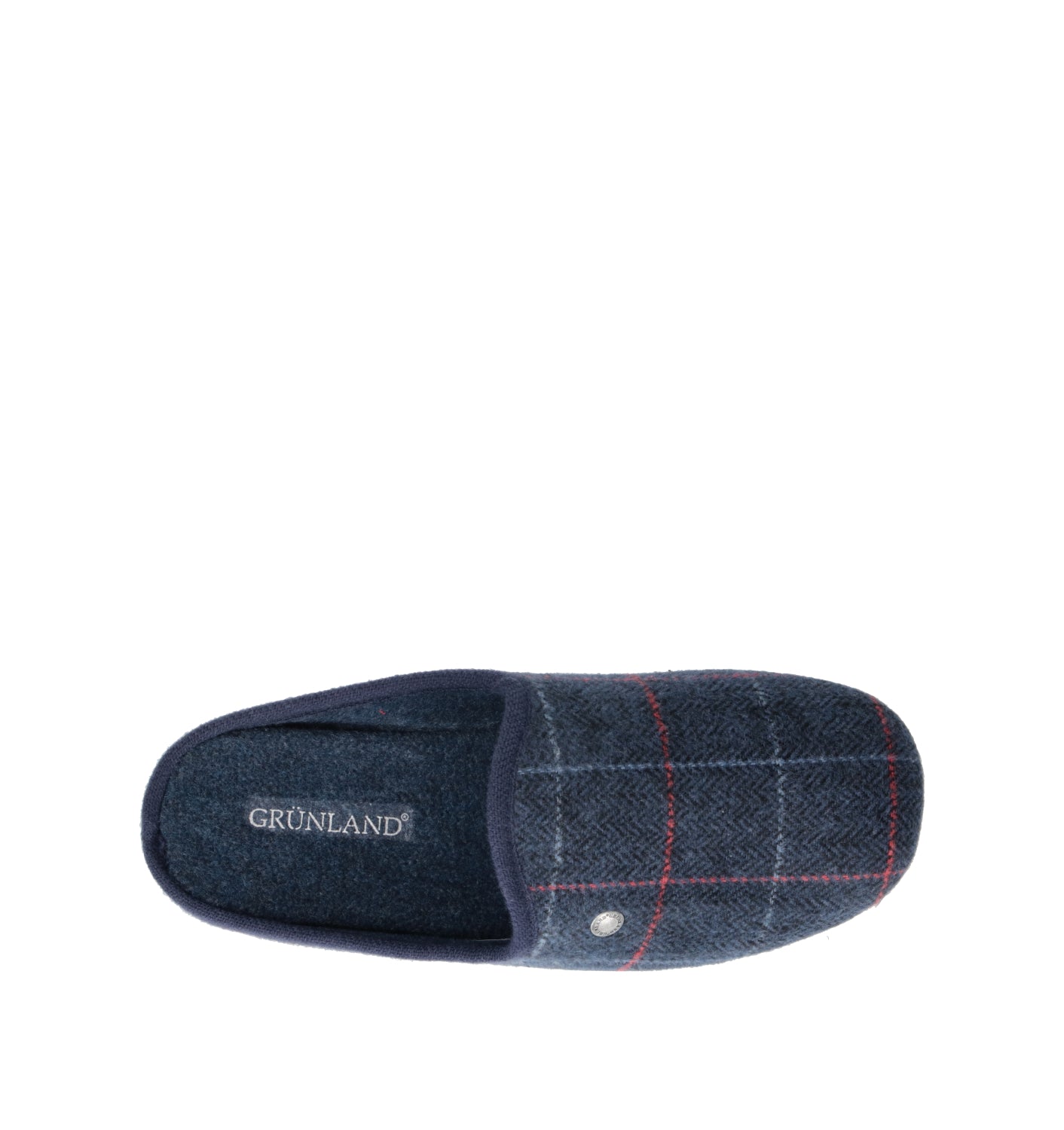 GRUNLAND Pantofola uomo blu
