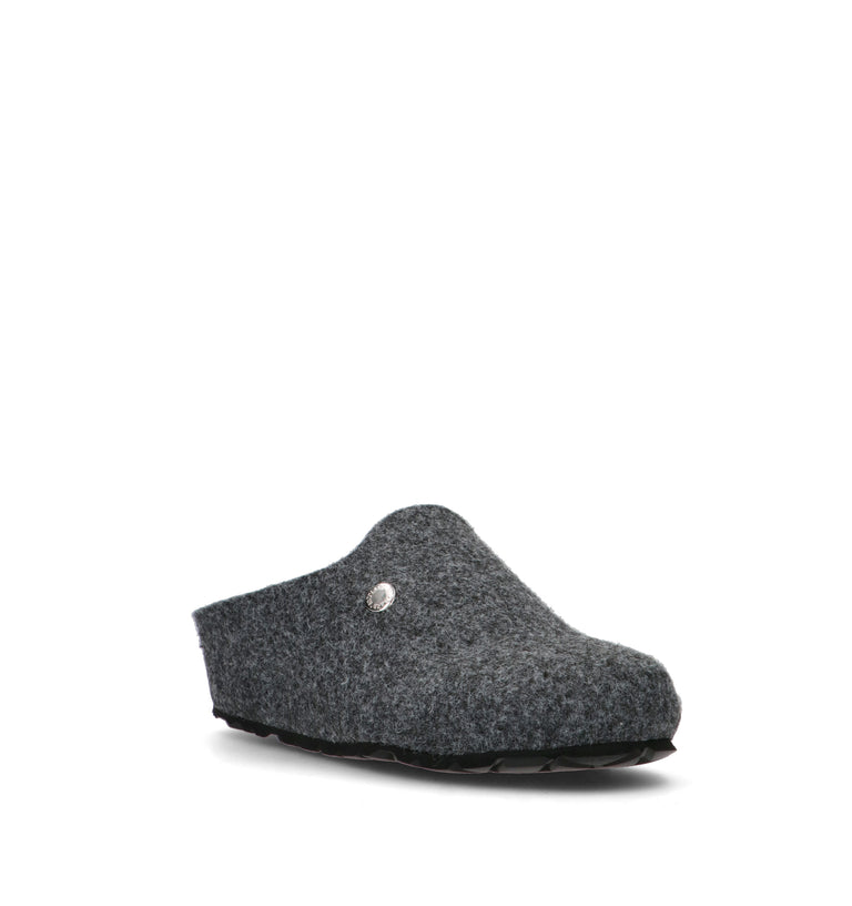 GRUNLAND Pantofola donna grigia