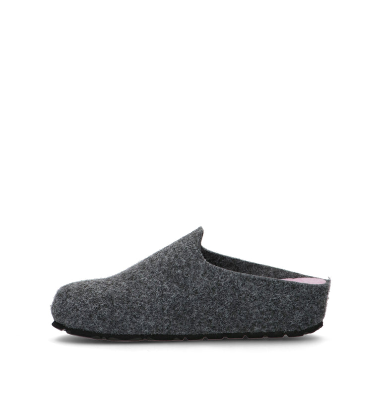 GRUNLAND Pantofola donna grigia