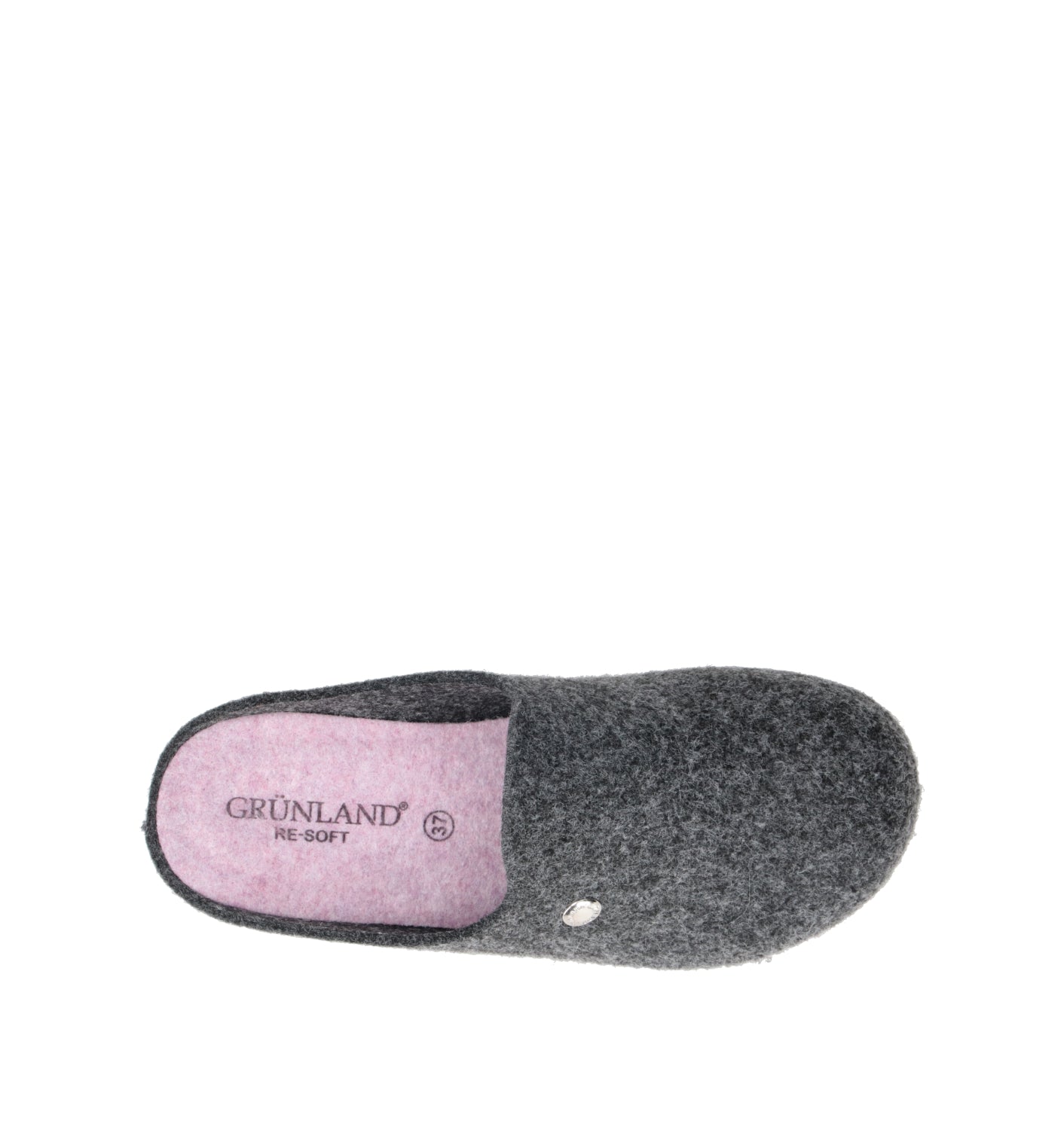 GRUNLAND Pantofola donna grigia