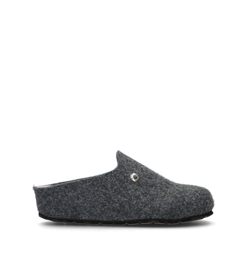 GRUNLAND Pantofola donna grigia