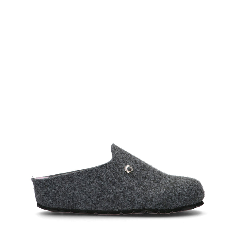 GRUNLAND Pantofola donna grigia