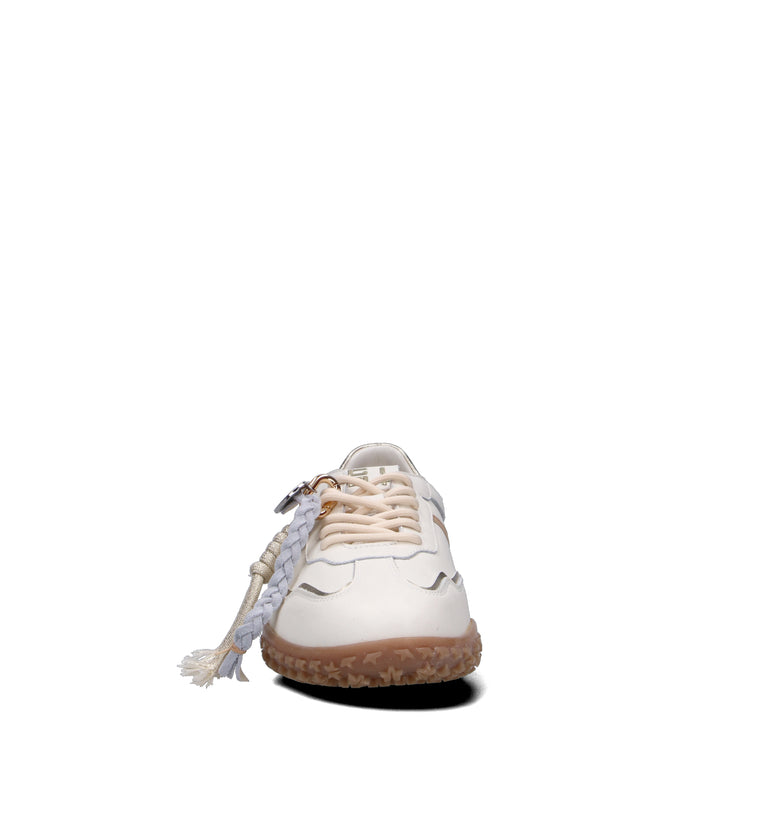GIO+ Sneaker donna latte in pelle