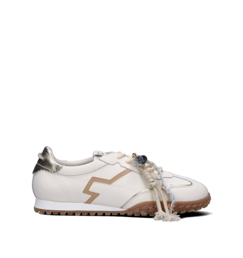 GIO+ Sneaker donna latte in pelle