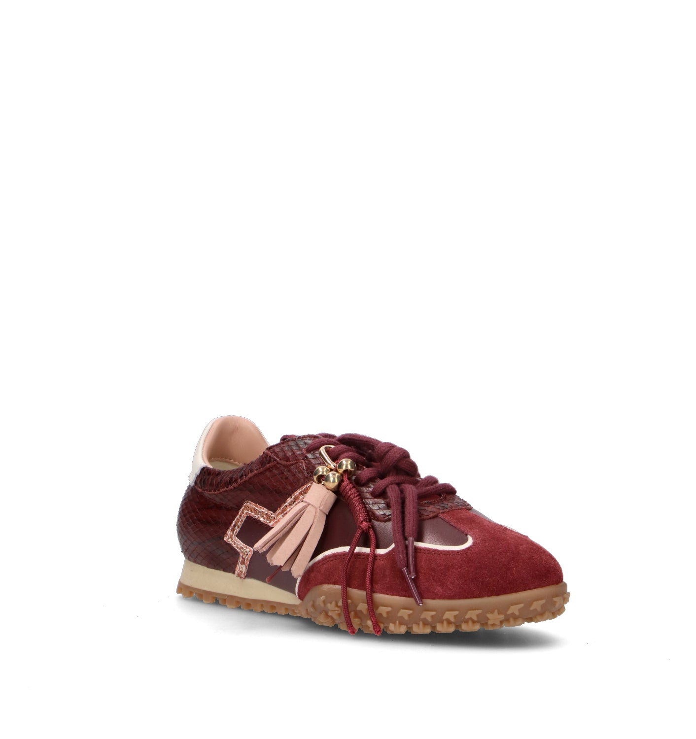 GIO+ Sneaker donna bordeaux in pelle