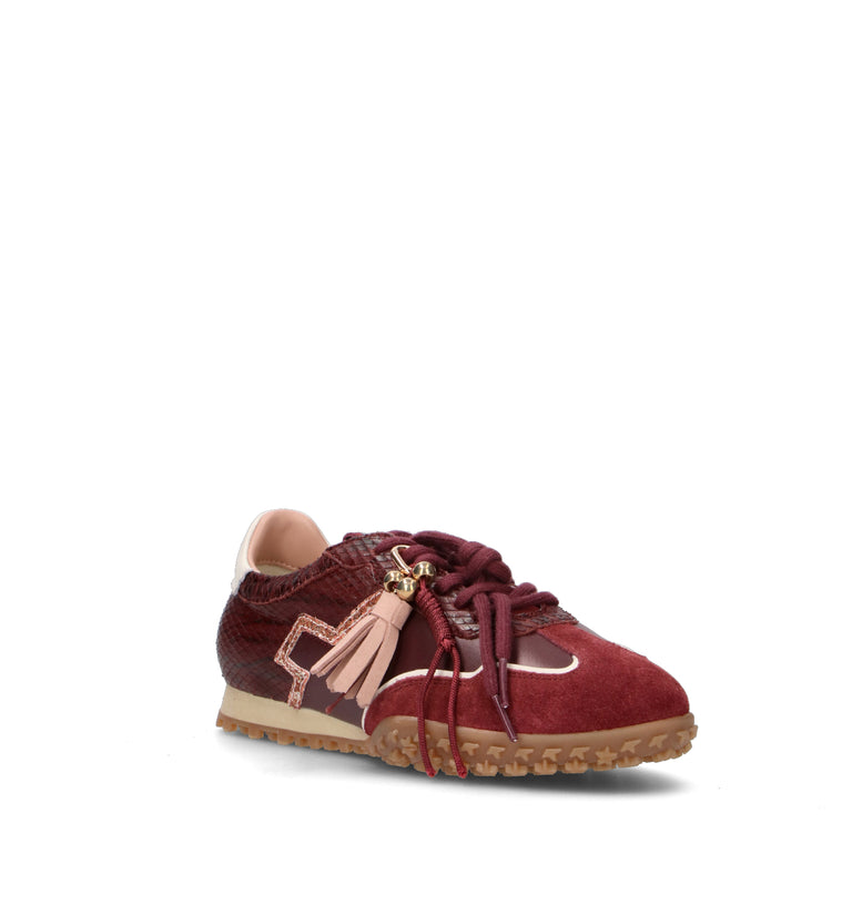 GIO+ Sneaker donna bordeaux in pelle