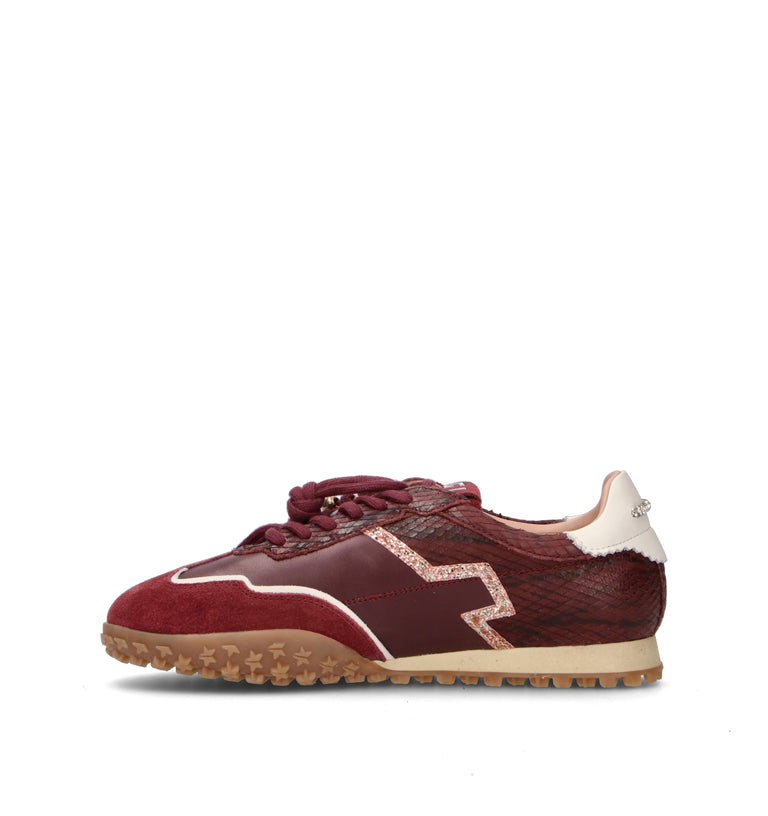 GIO+ Sneaker donna bordeaux in pelle