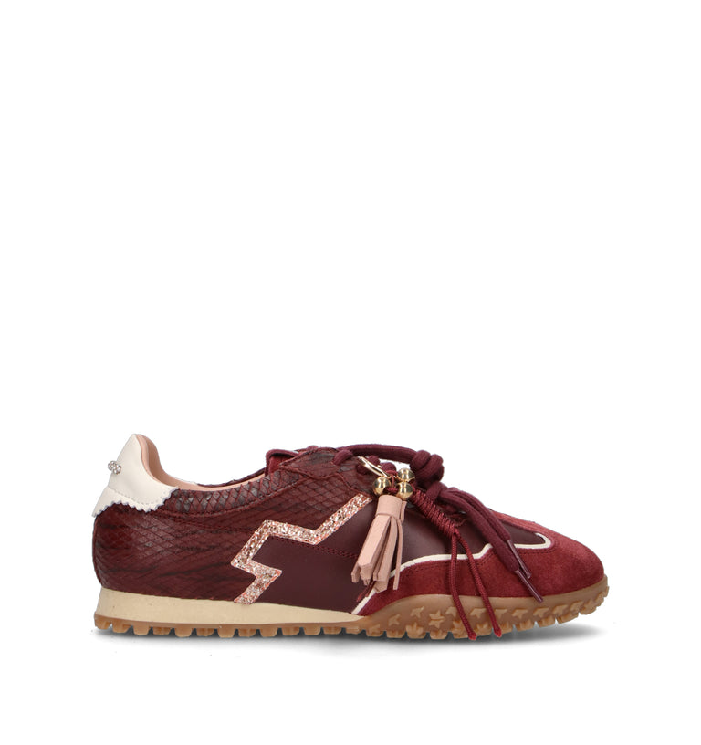 GIO+ Sneaker donna bordeaux in pelle