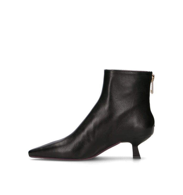 LORENZO MARI Tronchetto donna nero in pelle