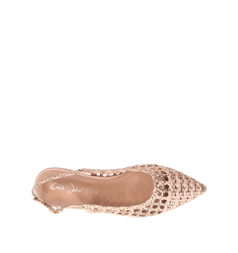 CATCH JUICE Slingback donna nude