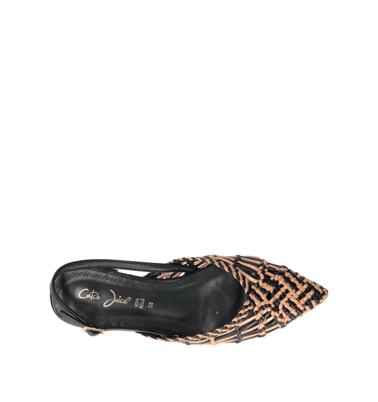 CATCH JUICE Slingback donna nera