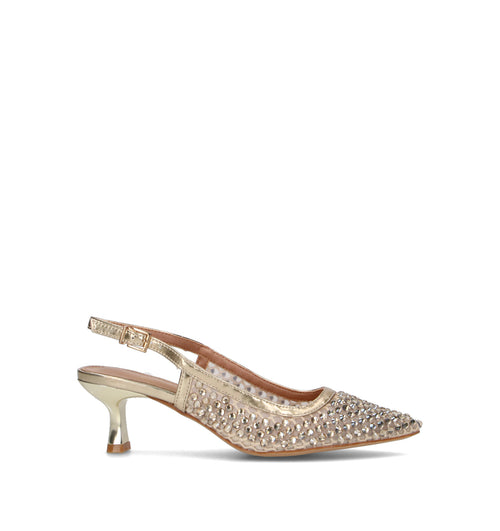 CATCH JUICE Slingback donna platino