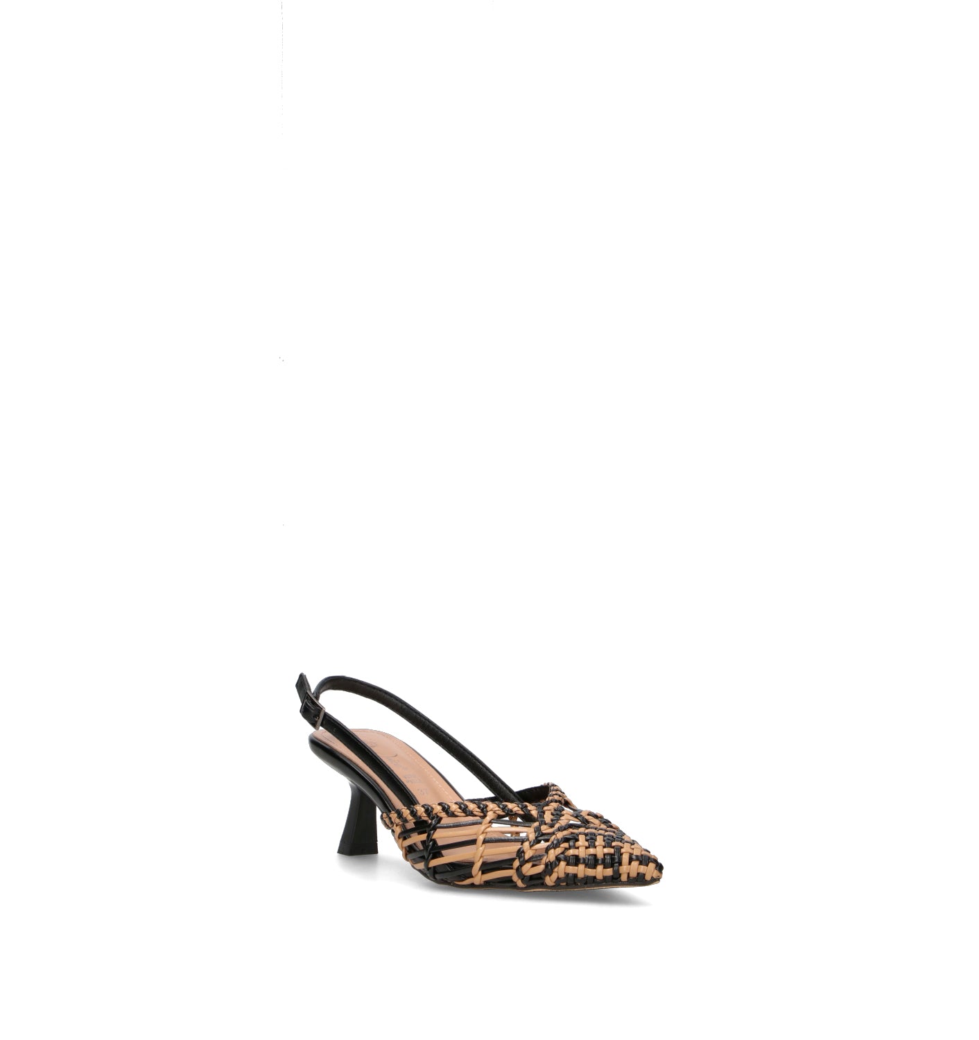 CATCH JUICE Slingback donna nera/beige