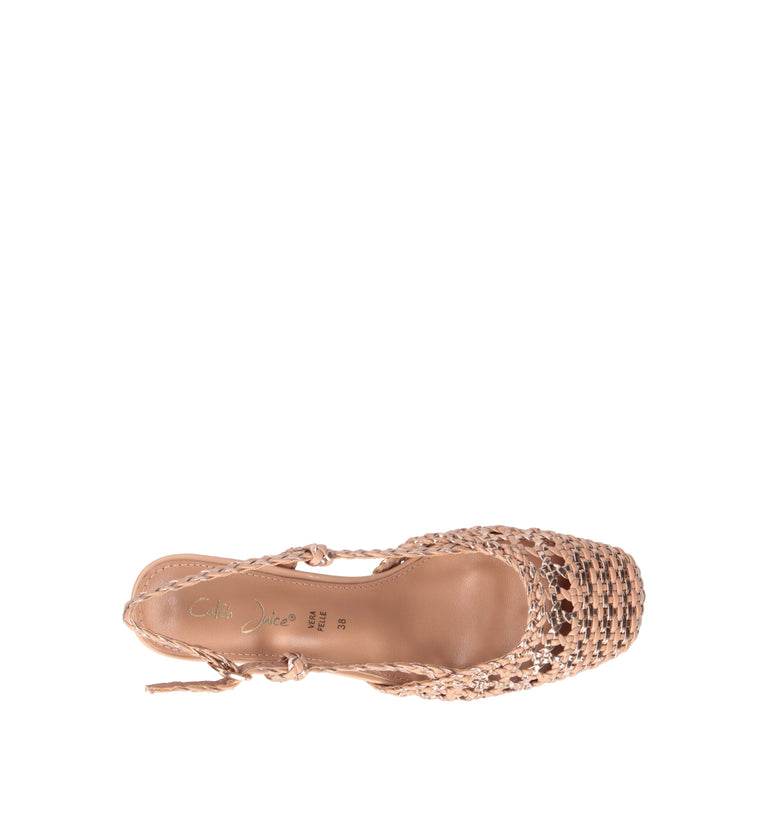 CATCH JUICE Slingback donna nude