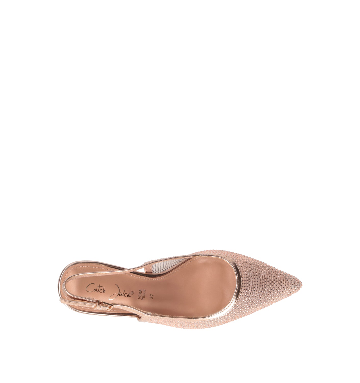 CATCH JUICE Slingback donna oro rosa