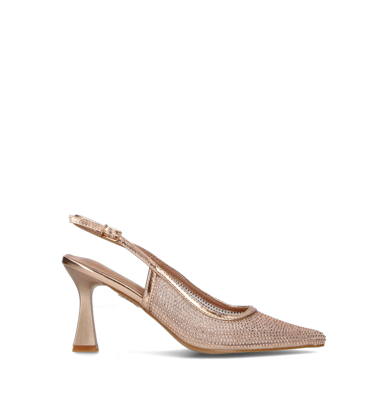 CATCH JUICE Slingback donna oro rosa