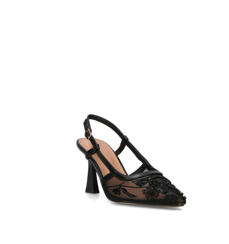 CATCH JUICE Slingback donna nera