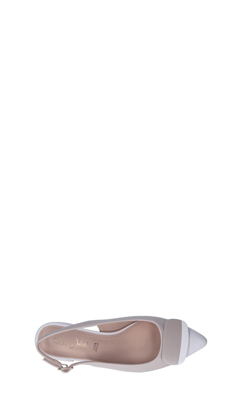 CATCH JUICE Slingback donna beige/bianca