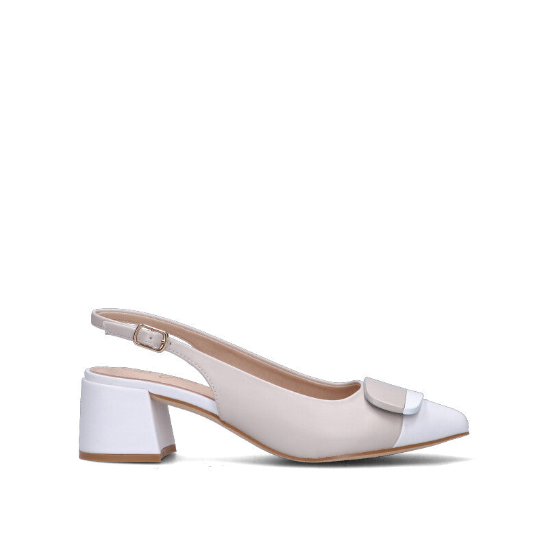 CATCH JUICE Slingback donna beige/bianca